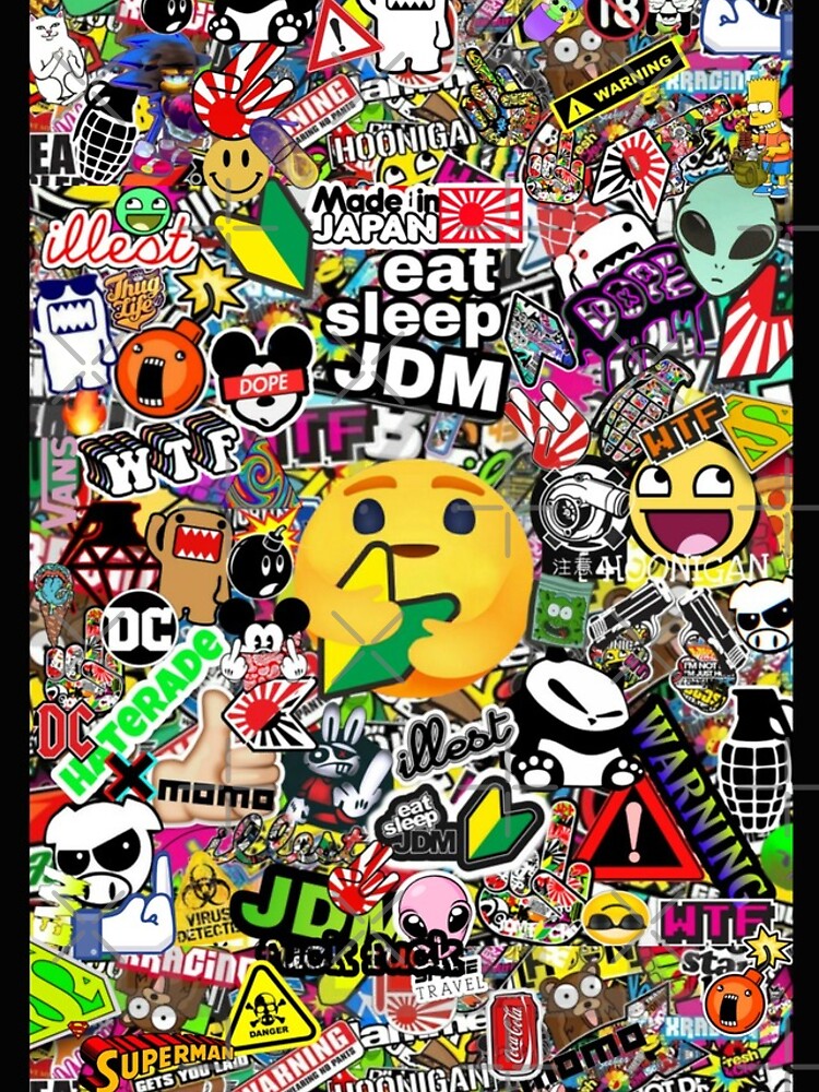 "JDM Sticker Bomb " iPhone Case for Sale by Katedmz Redbubble