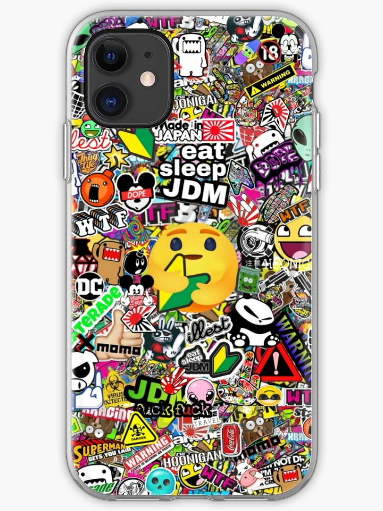 Jdm Sticker Bomb Iphone Case Cover By Katedmz Redbubble