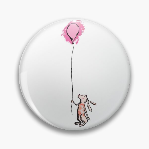 Item preview, Whimsical Bunny rabbit pink balloon small designed and sold by KristopherBel.