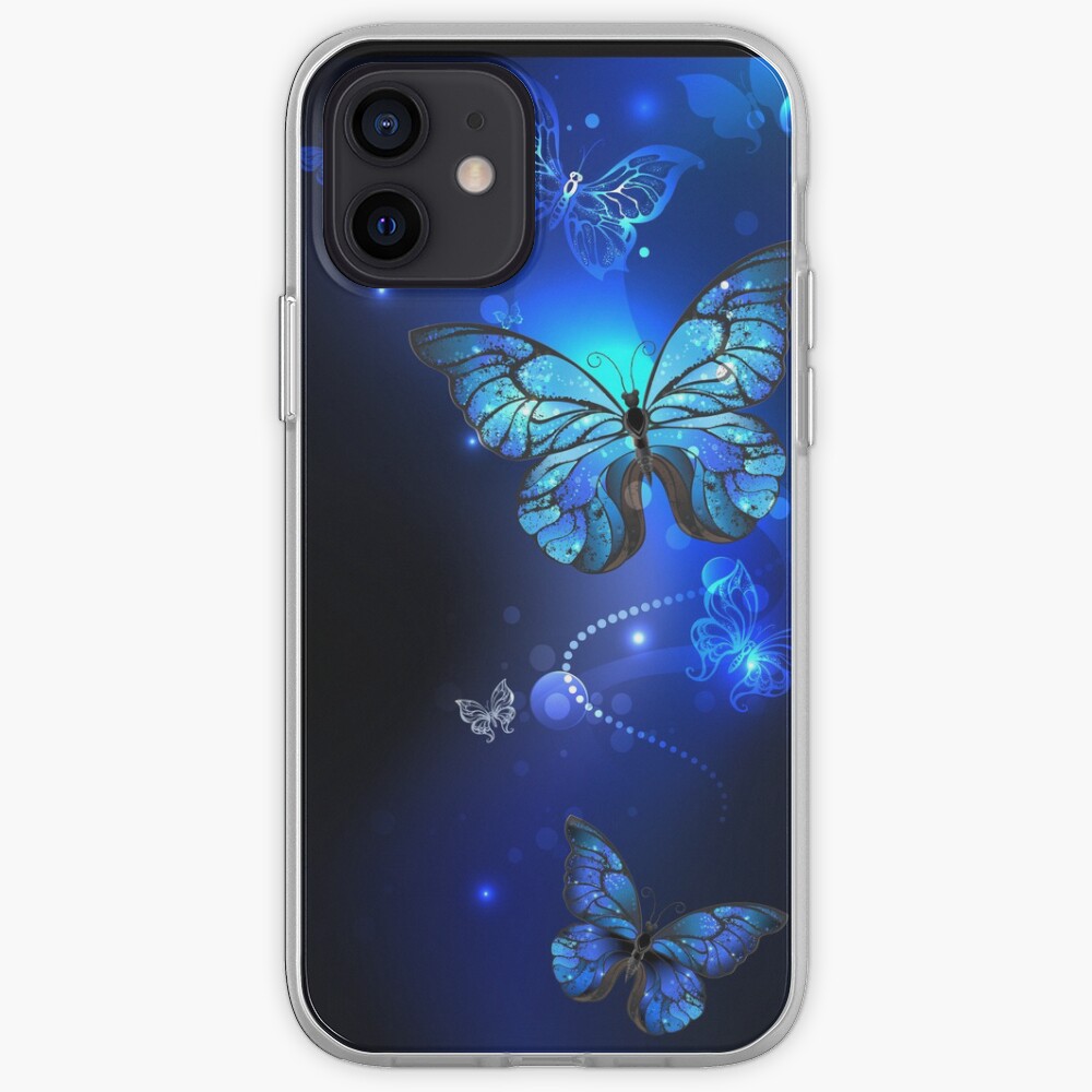 Morpho Butterfly in the Dark iPhone Case & Cover