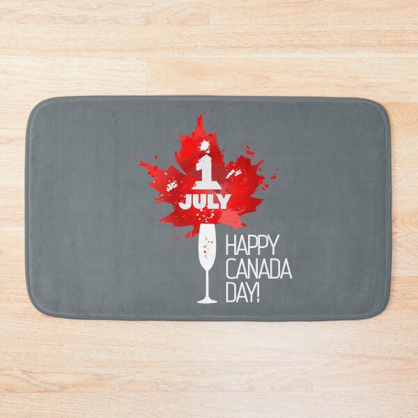 Item preview, Happy Canada Day Red Maple Leaf 1st of July Wine Glass Cute Funny designed and sold by alenaz.