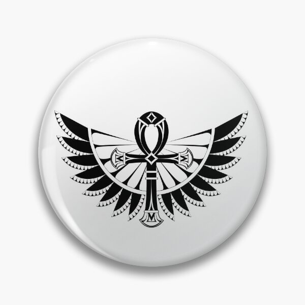 Item preview, Ankh with Wings ( Black ) designed and sold by Blackmoon9.