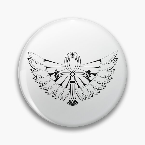 Item preview, Ankh with Wings ( White ) designed and sold by Blackmoon9.