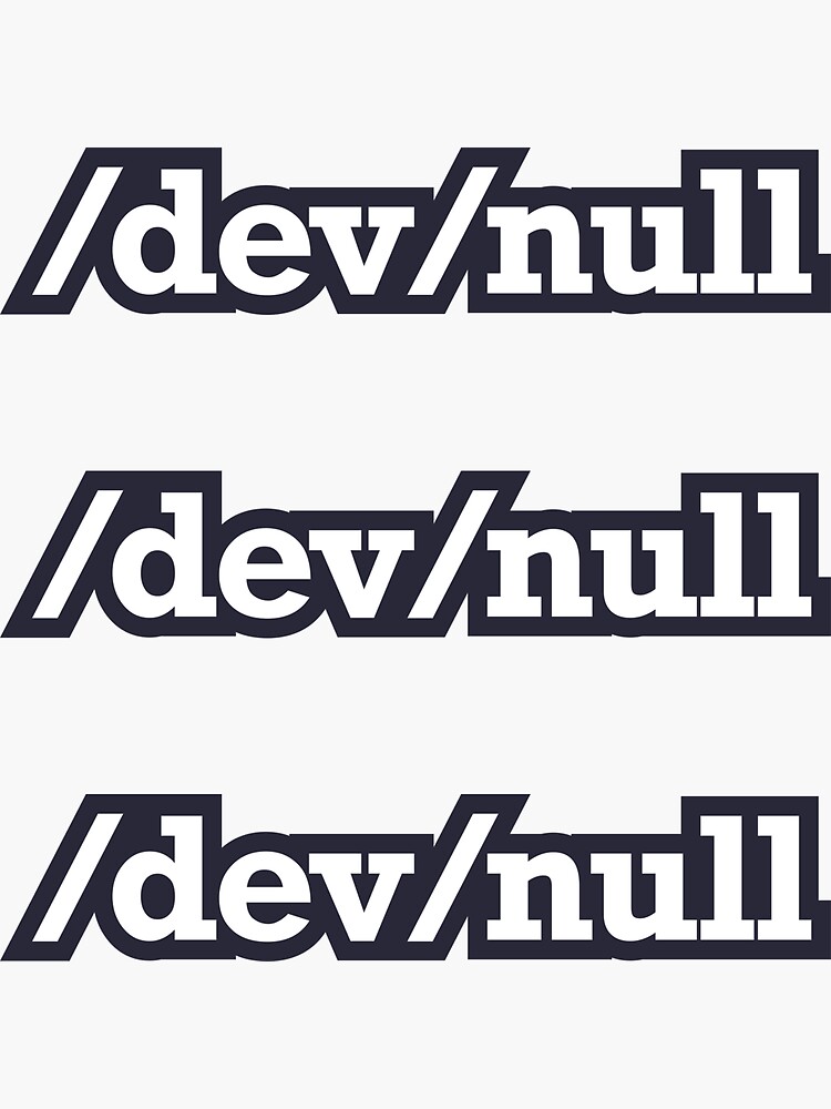 dev-null-sticker-for-sale-by-silverbackarts-redbubble