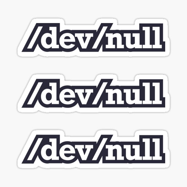 Item preview, /dev/null Linux Bash Terminal designed and sold by Developer Loot.