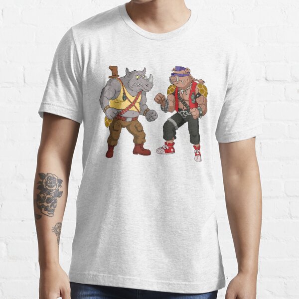 Seven Times Six Teenage Mutant Ninja Turtles Mens' Bebop & Rocksteady Villians T-Shirt, Green