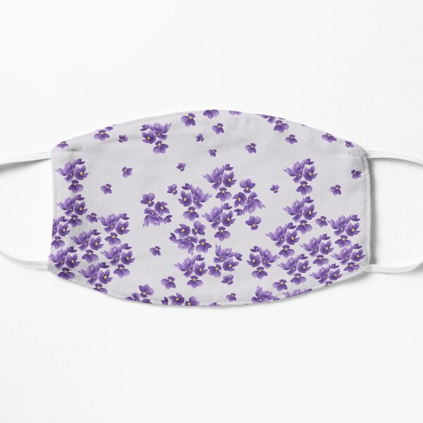 African Violets Flat Mask