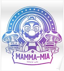 Super Mario Ate One Spicy Mushroom Poster