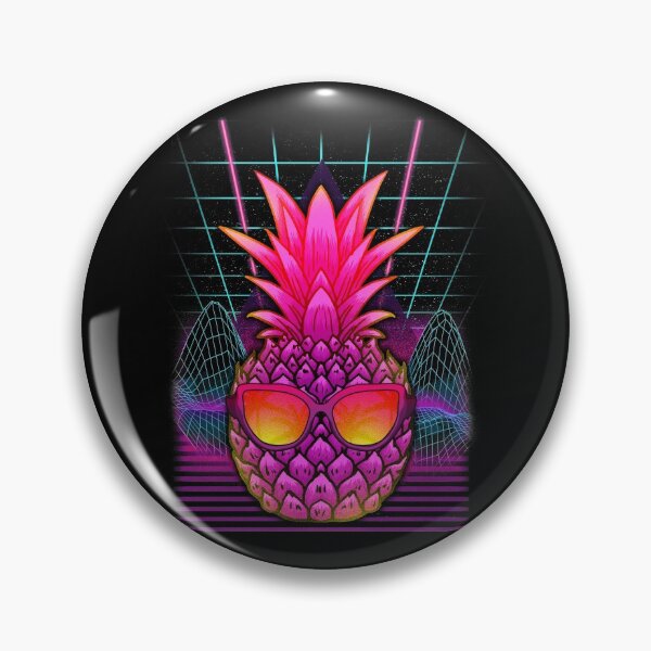 Artikelvorschau, Ananas Outrun Vaporwave / Synthwave Streetwear entworfen und verkauft von ROBO MEGA.