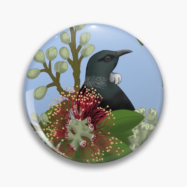 Item preview, Tui in Pohutukawa designed and sold by SquibbleDesign.