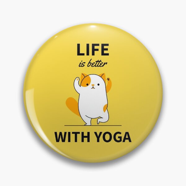 Item preview, Life is better with yoga cat tree pose designed and sold by javes93.