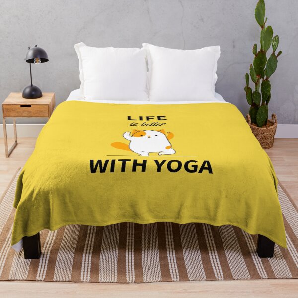 Item preview, Life is better with yoga cat tree pose designed and sold by javes93.