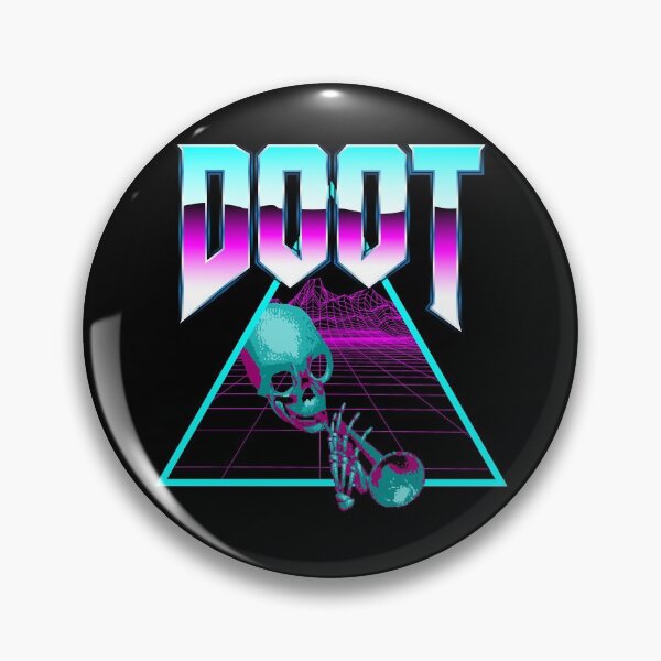 Item preview, DOOT Outrun Vaporwave/Synthwave Streetwear designed and sold by ROBO MEGA.