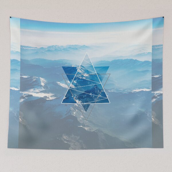 Item preview, Mountain Vibes Blue Star Geometry designed and sold by Bluepress.