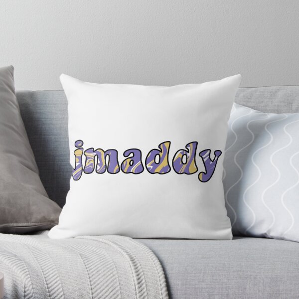 JMU JMaddy Tie Dye Design Throw Pillow