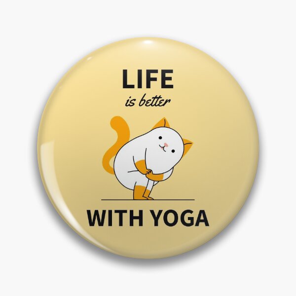 Item preview, Life is better with yoga cat chair twist pose designed and sold by javes93.