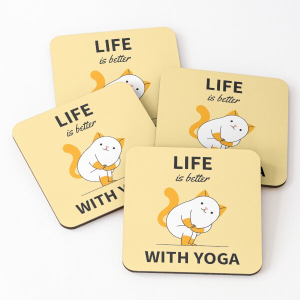 Item preview, Life is better with yoga cat chair twist pose designed and sold by javes93.