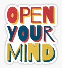 Open Your Mind Sticker