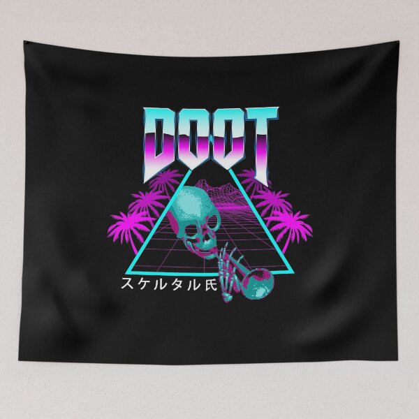 Item preview, DOOT Outrun Vaporwave/Synthwave Streetwear designed and sold by ROBO MEGA.