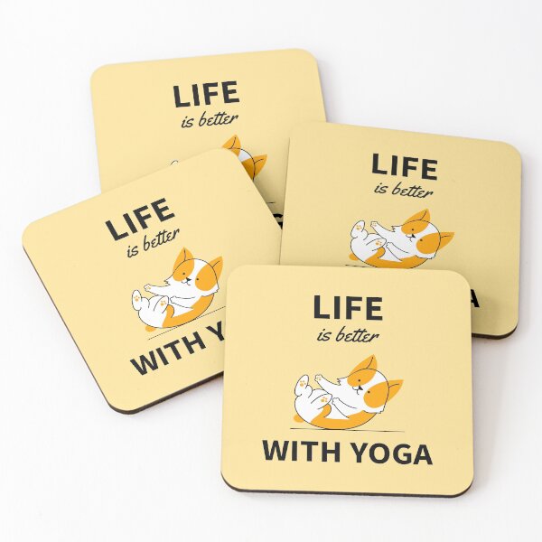Item preview, Life is better with yoga dog happy baby pose designed and sold by javes93.