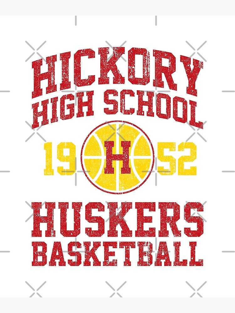 "Hickory High School Huskers Basketball (Variant)" Poster by huckblade