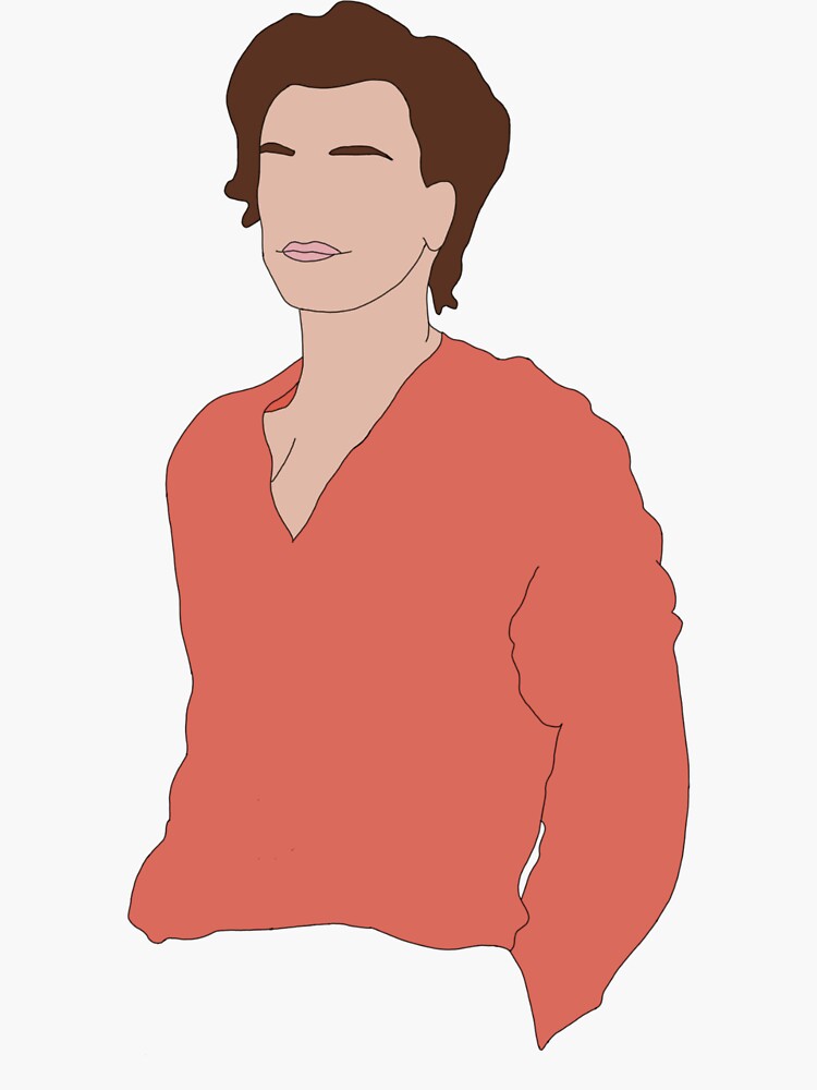 "Peach Harry Styles" Sticker by alyssagaw Redbubble