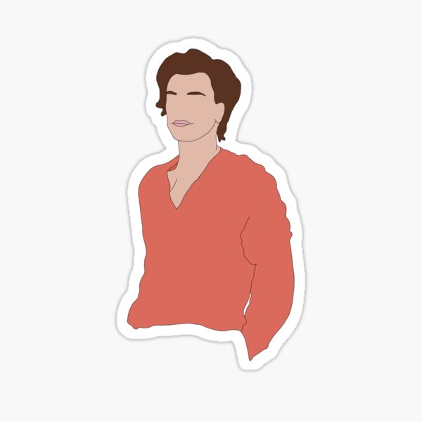 "Peach Harry Styles" Sticker by alyssagaw Redbubble