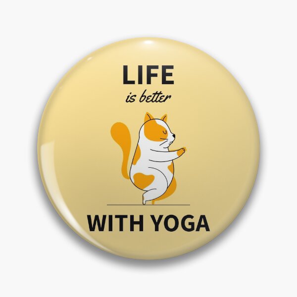 Item preview, Life is better with yoga fat cat chair pose designed and sold by javes93.