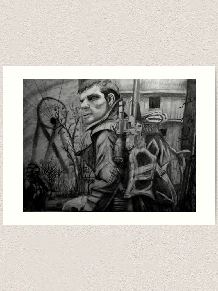 Thumbnail 1 von 3, Kunstdruck, Stalker Call von Pripyat designt und verkauft von Brackzillar.