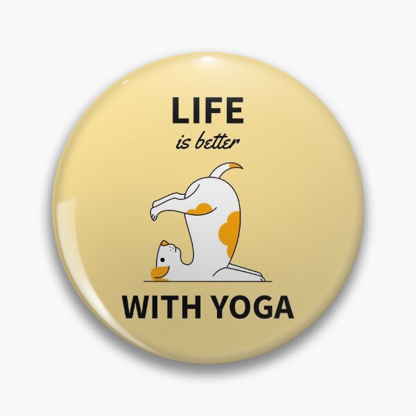 Item preview, Life is better with yoga dog inverted pose designed and sold by javes93.