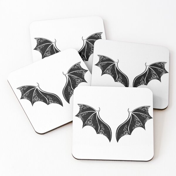 Item preview, Black Dragon Wings ( Black Tattoo Wings ) designed and sold by Blackmoon9.