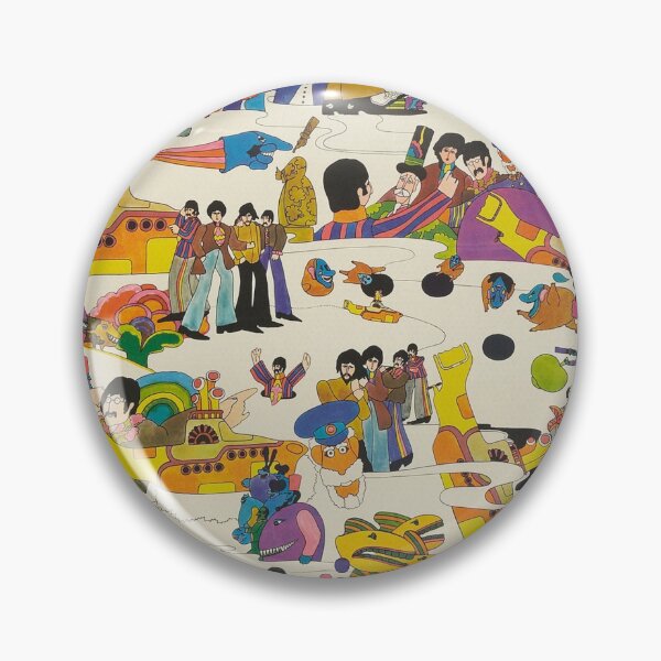 Beatles Trippy Image Pin