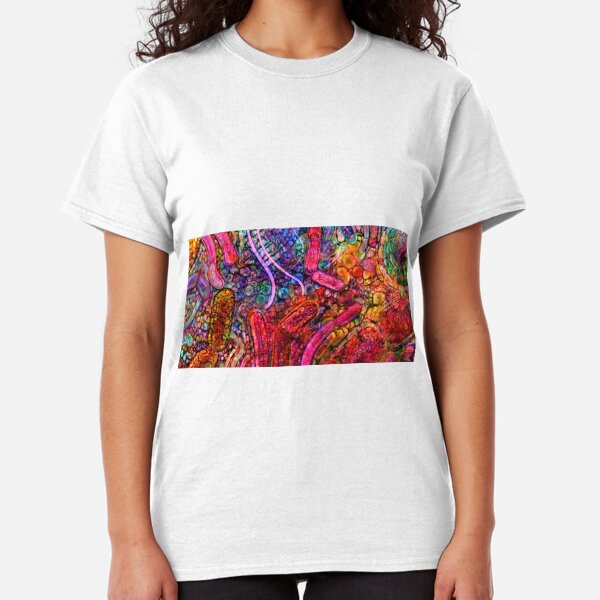 Gut Microbiome Electric Probiotic Watercolour Classic T-Shirt