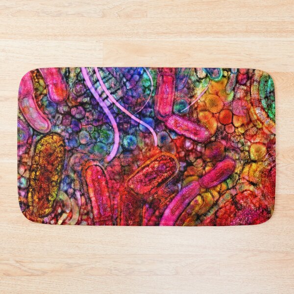 Item preview, Gut Microbiome Electric Probiotic Watercolour designed and sold by Russell Kightley.