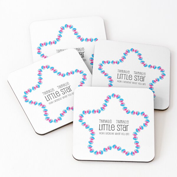 Item preview, Gender reveal star with baby feet and heart designed and sold by sashica.