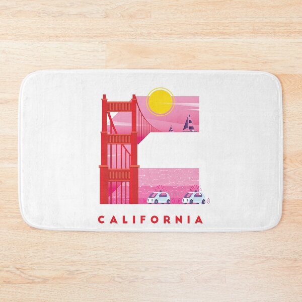 Item preview, California with Golden Gate Bridge and Self Driving Cars designed and sold by Arko  Ranger.