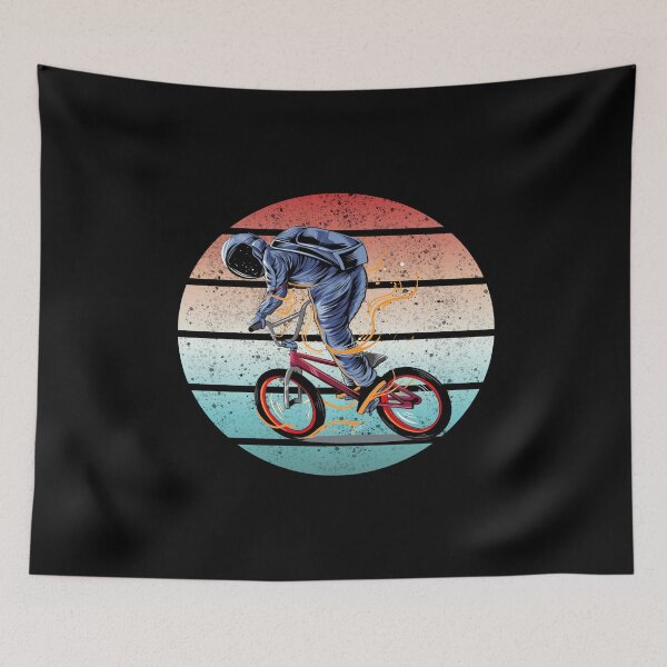 Item preview, astronaut riding bmx - vector illustration art work designed and sold by kedesign1.