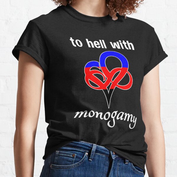 Non-Monogamy Polyamory Infinity Heart Polygamy Classic T-Shirt