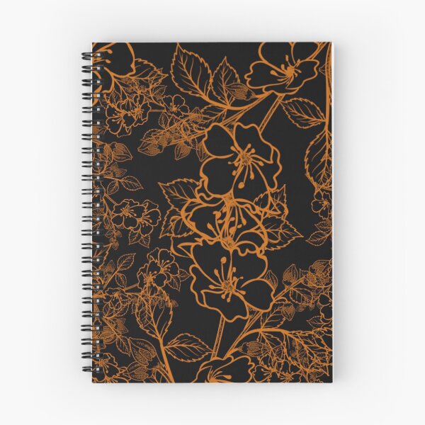 Item preview, Orange Floral designed and sold by Poetic Patterns Studio.