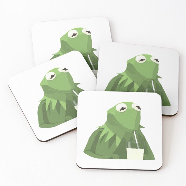 Item preview, Kermit Drinking Milk designed and sold by monkfish-.
