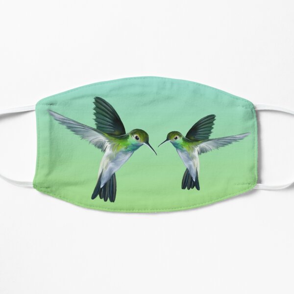 Green Hummingbird Duo Flat Mask
