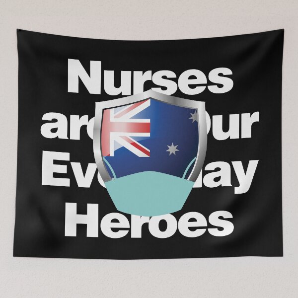 Item preview, Australia Nurses are Everyday Heroes designed and sold by HelloFromAja.