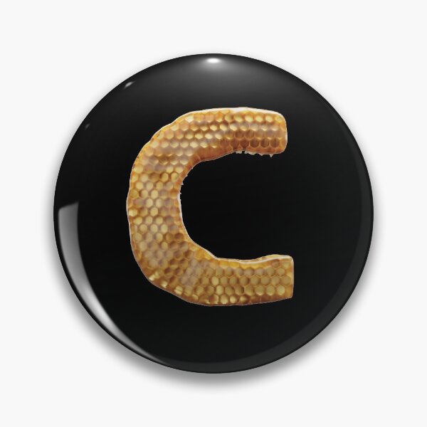 Item preview, C Letter 3d Honey Alphabet Font designed and sold by HelloFromAja.