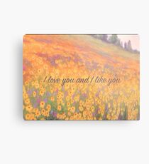 Wildflower Mural Metal Print