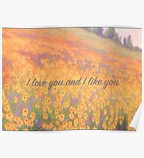 Wildblumen-Wandbild Poster