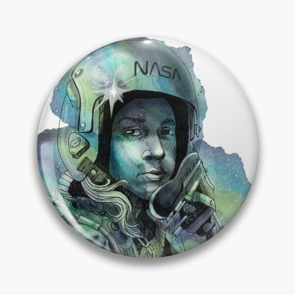 Item preview, Ellen Ochoa First Latina Woman Astronaut in Pilot Suit designed and sold by CecyLL.