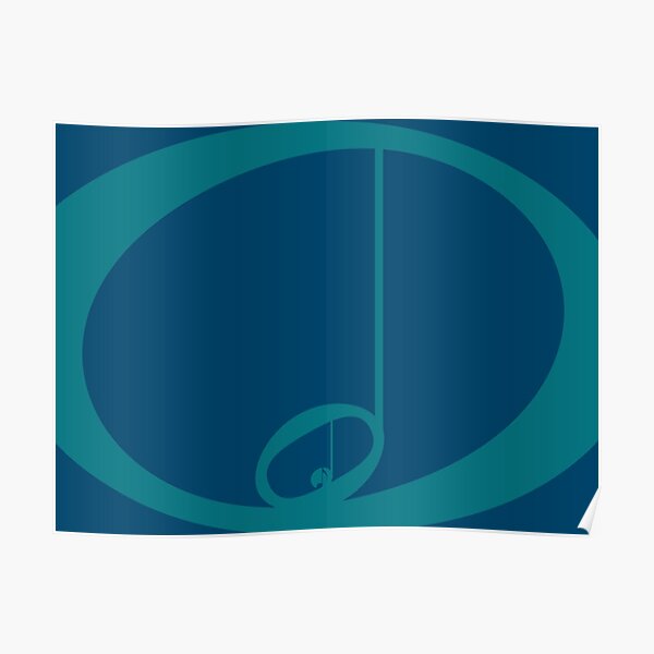 Music Note Division Representation Poster