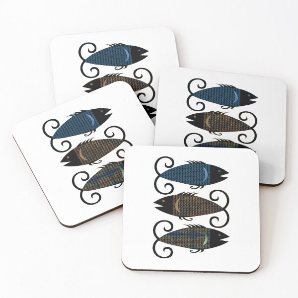 Item preview, Hand drawn colorful and unique fish. designed and sold by With My Hands By K.