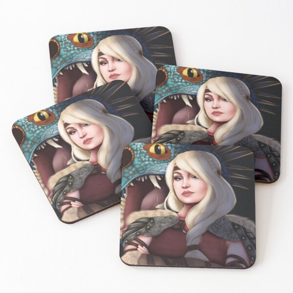 Item preview, Viking, female, dragon, dragons, strong, lead, protagonist, scales, flying, blonde, portrait, digital art, artist, artists, designed and sold by WIKEDPrints.