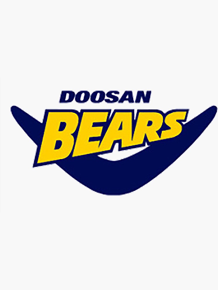 "Doosan Bears Seoul KBO Throwback Logo" Sticker for Sale by